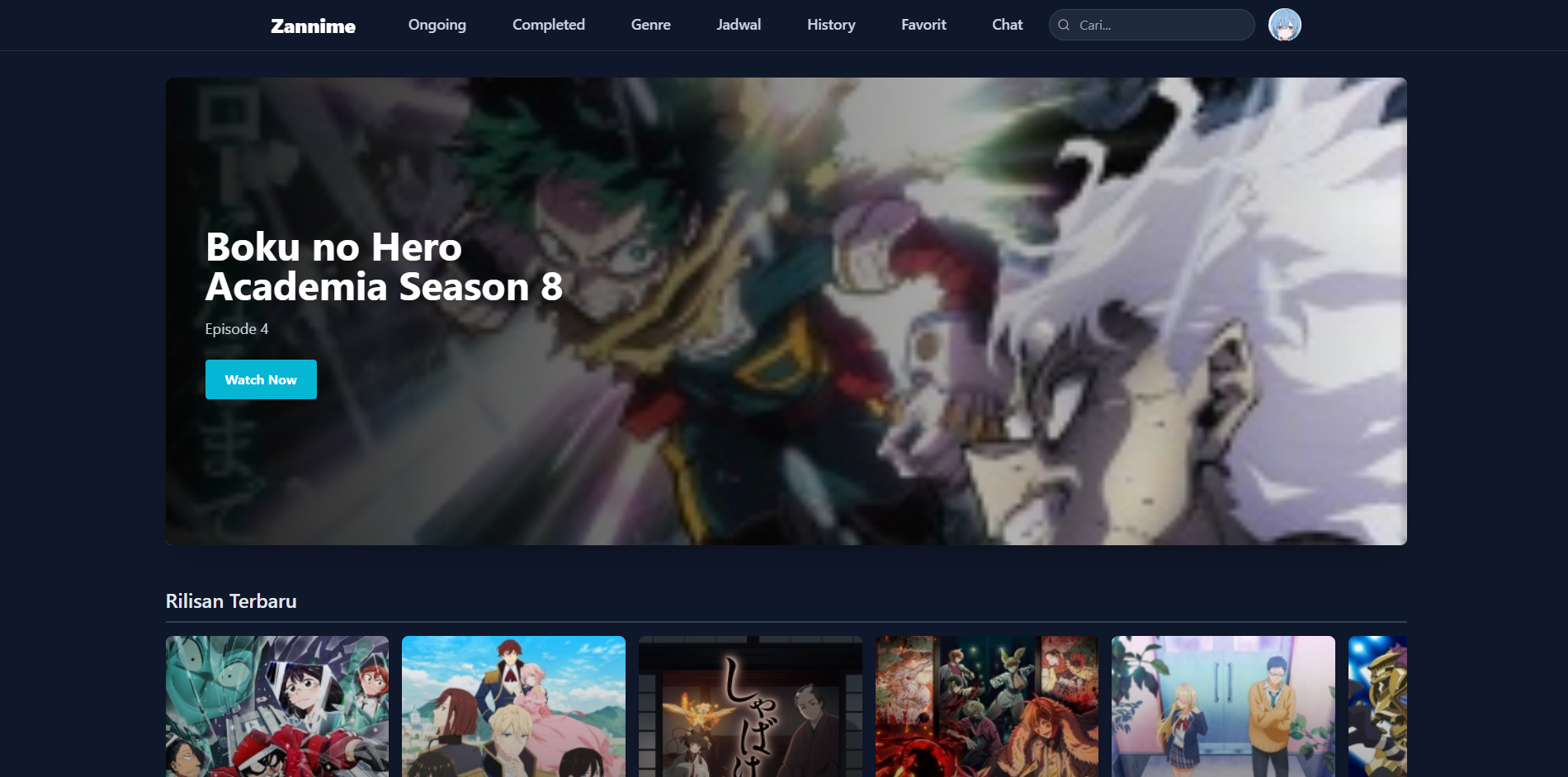 Website Anime Streaming